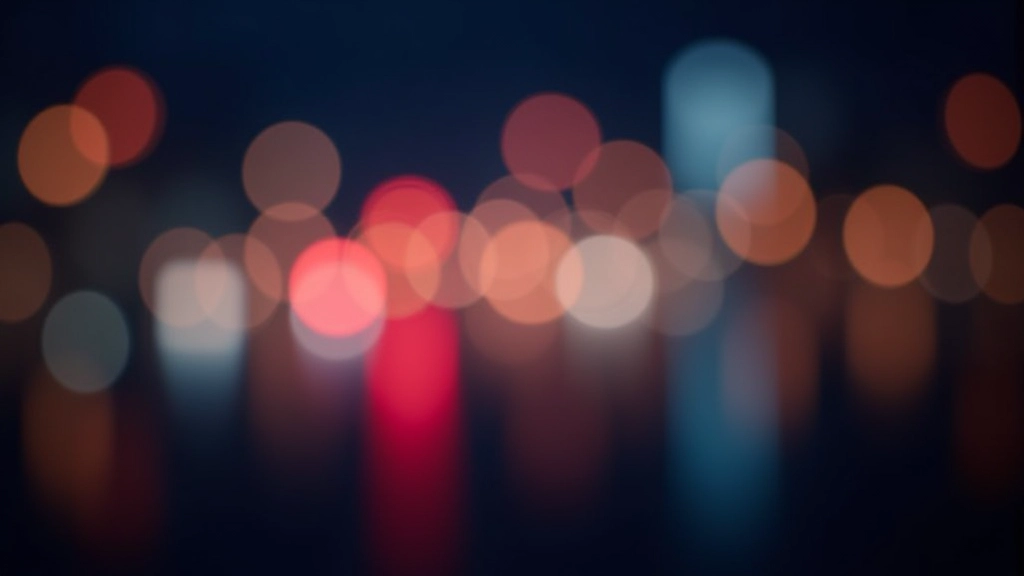 Bokeh efekta ilustrācija ar neskaidritiem gaismīgiem apļiem, ko rada atvērta diafragma